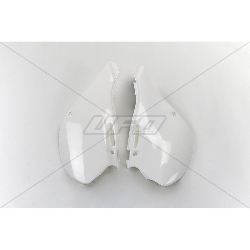 UFO BOCZKI TYLNE KAWASAKI KX 125/250 '99-'02 KOLOR BIAŁY - Najwyższa jakość w najlepszej cenie