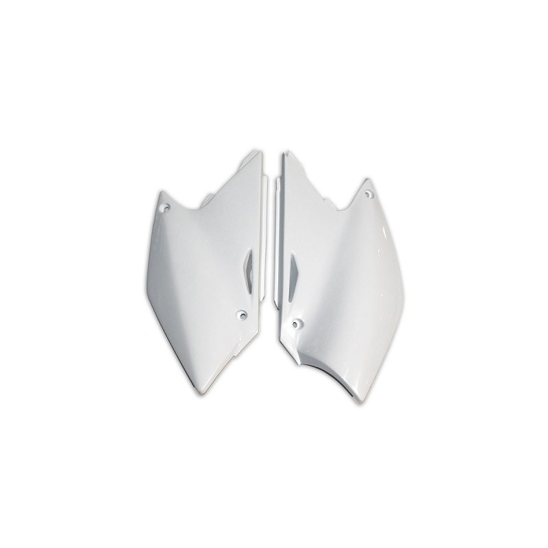 UFO BOCZKI TYLNE KAWASAKI KXF 250 '04-'05 KOLOR BIAŁY KX