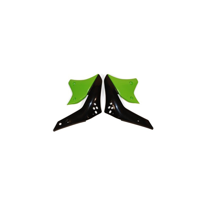 UFO OSŁONY CHŁODNICY KAWASAKI KXF 250 '06 CZARNY/ZIELONY - Sklep Motocyklowy