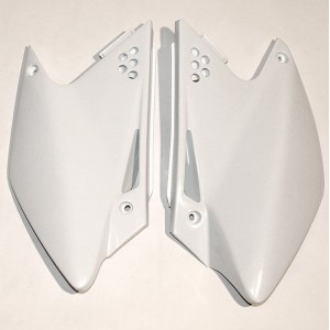 UFO BOCZKI TYLNE KAWASAKI KXF 250 '06-'08 BIAŁE KX