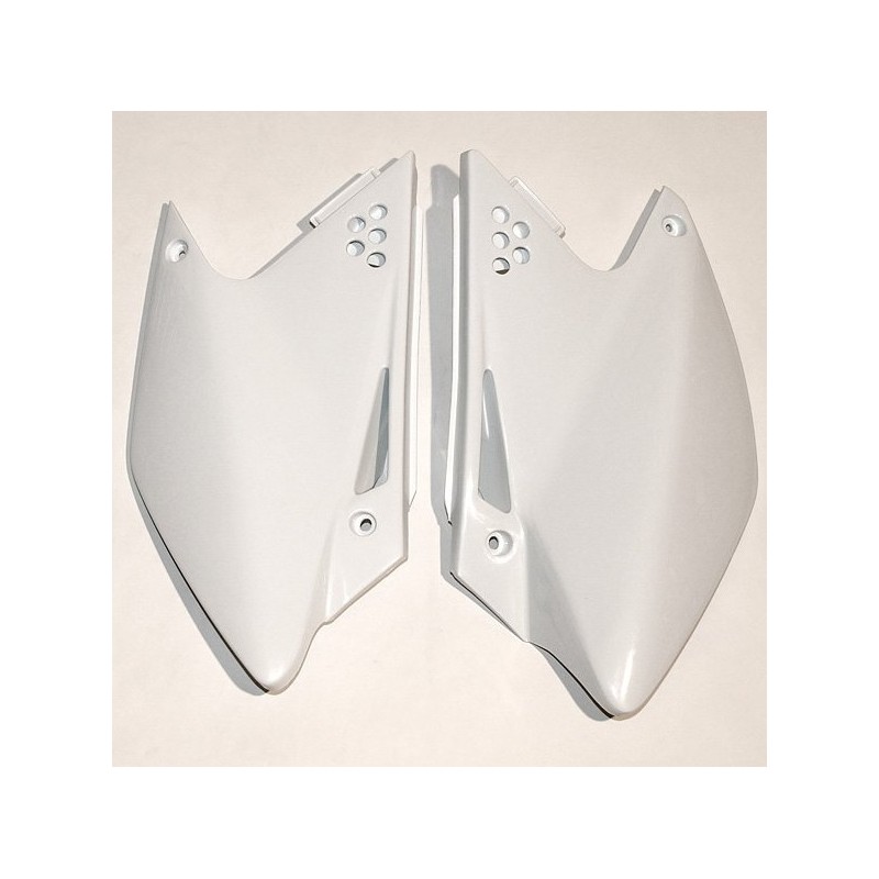 UFO BOCZKI TYLNE KAWASAKI KXF 250 '06-'08 BIAŁE KX