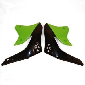 UFO Osłona Chłodnicy Kawasaki KXF 450 '06 Kolor Czarny/Zielony