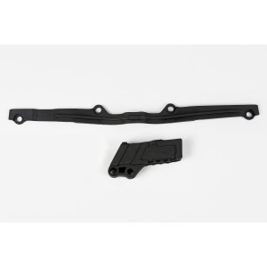 UFO KOMPLET ŚLIZG (KA03703001) + PROWADNICA (KA03750001) ŁAŃCUCHA KAWASAKI KX 125/250 '03-'17