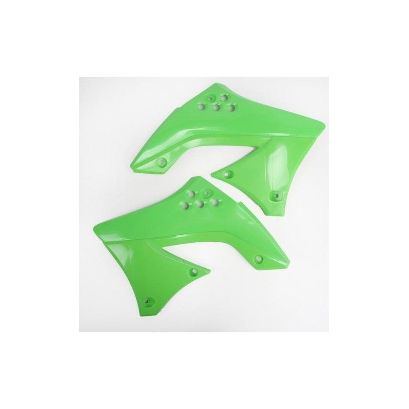 Osłona chłodnicy Kawasaki KXF 250 '09-'12 zielona - UFO