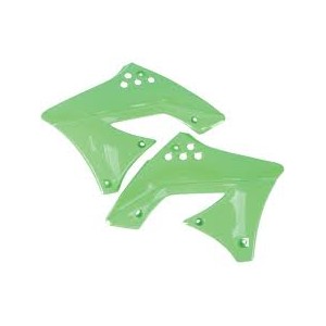 Osłona chłodnicy Kawasaki KXF 250 '09-'11 Zielona - Wyprzedaż