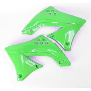 Osłona chłodnicy Kawasaki KXF 450 '09-'11 Zielona - UFO