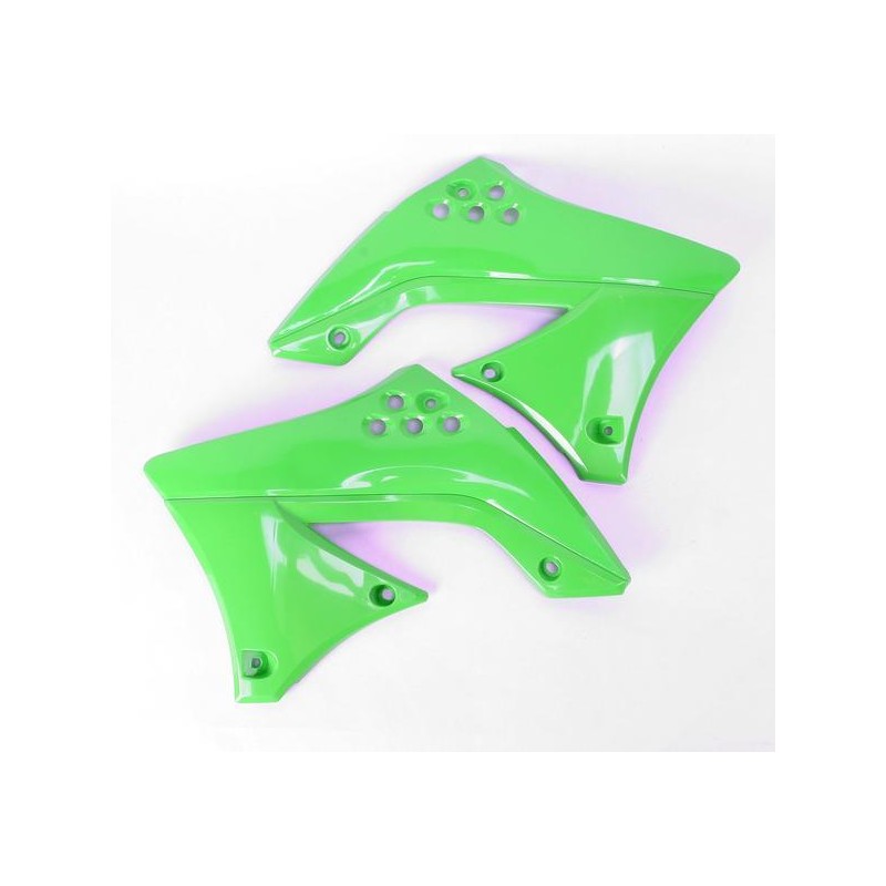 Osłona chłodnicy Kawasaki KXF 450 '09-'11 Zielona - UFO