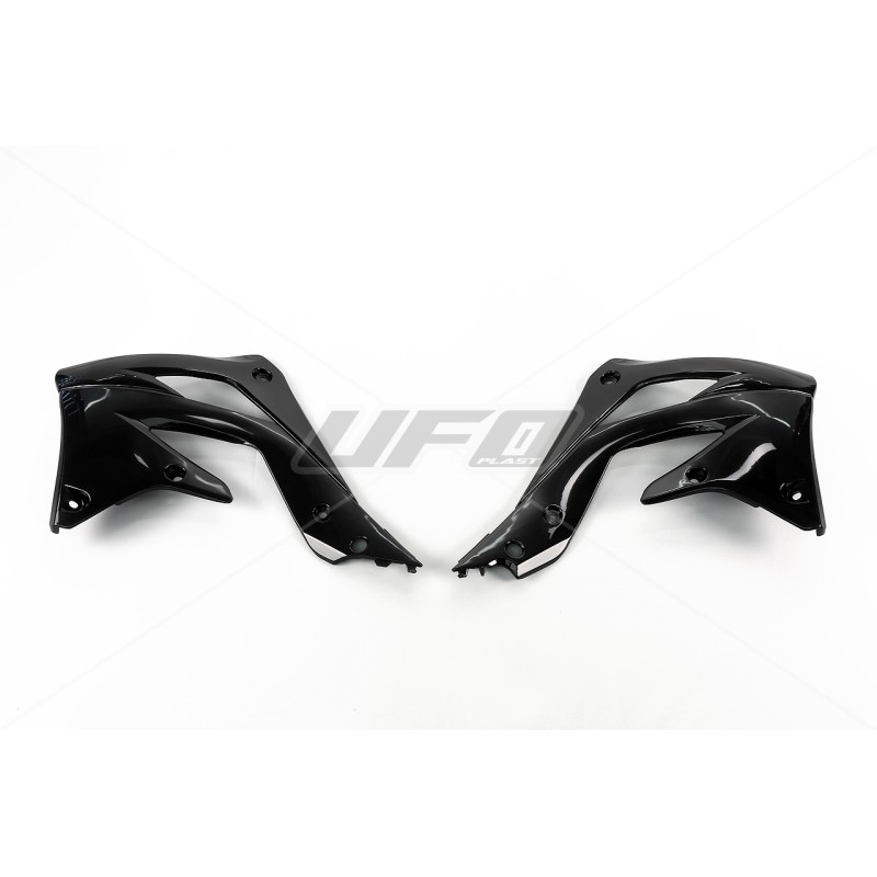 Osłona chłodnicy Kawasaki KXF 450 '12-'15 kolor czarny - UFO