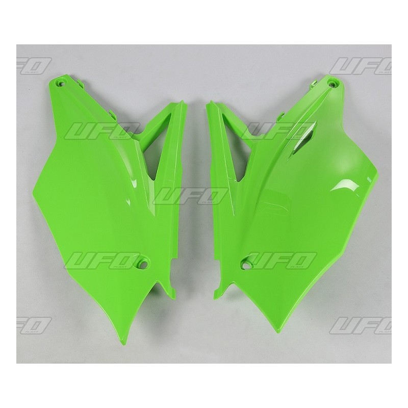 UFO BOCZKI TYLNE KAWASAKI KXF 450 '16-'18, KXF 250 '17-'20 - Zielony kolor