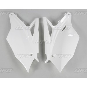 UFO BOCZKI TYLNE KAWASAKI KXF 450 '16-'17 - BIAŁE