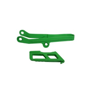 UFO KOMPLET ŚLIZG + PROWADNICA ŁAŃCUCHA KAWASAKI KXF 450 '24, ZIELONY
