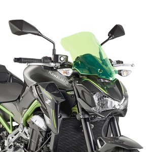 KAPPA SZYBA KAWASAKI Z 900 (17-18) 37 X 32 CM LIME Z PODŚWIETLANYMI KRAWĘDZIAMI