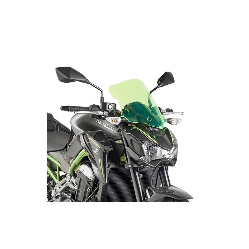 KAPPA SZYBA KAWASAKI Z 900 (17-18) 37 X 32 CM LIME Z PODŚWIETLANYMI KRAWĘDZIAMI