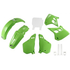 UFO Komplet plastików Kawasaki KX 250 '90-'91, kolor OEM (zielony/biały)