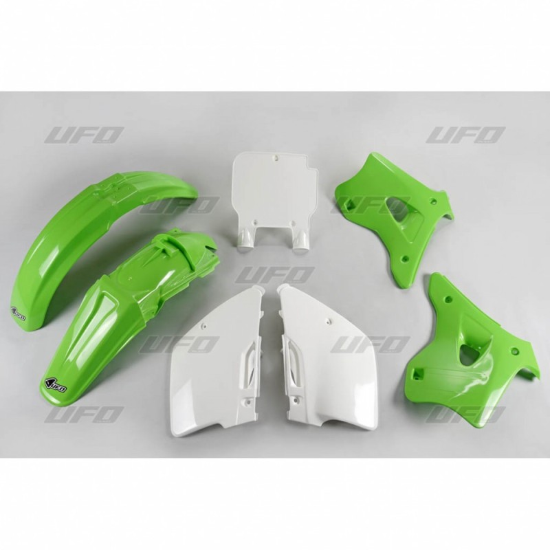 UFO KOMPLET PLASTIKÓW KAWASAKI KX 125 / 250 '94-'95 OEM - Zielony/Biały