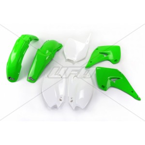 Komplet plastików Kawasaki KX 125 / 250 '03-'10 OEM (zielony/biały) - KA201E999