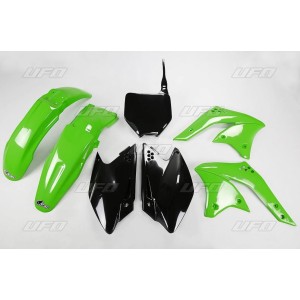 UFO KOMPLET PLASTIKÓW KAWASAKI KXF 250 '08 OEM Zielony/Czarny