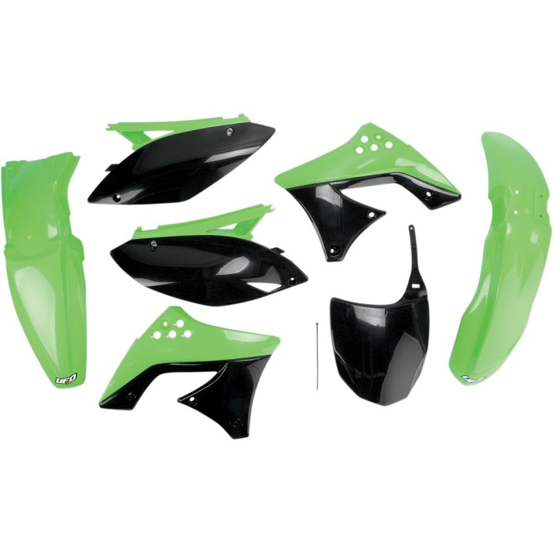 UFO Komplet Plastików Kawasaki KXF 250 '09-'12 Zielony/Czarny OEM
