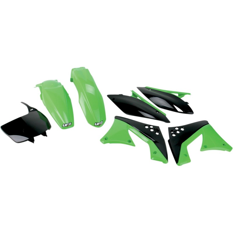 UFO KOMPLET PLASTIKÓW KAWASAKI KXF 250 '10-'11 OEM ZIELONY/CZARNY