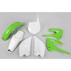 Komplet plastików Kawasaki KX 85 \'01- \'13 Restyling Zielony/Biały