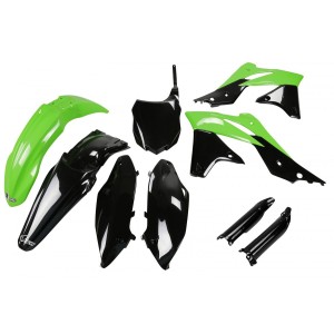 UFO Komplet Plastików Kawasaki KXF 250 '13 Zielony/Czarny