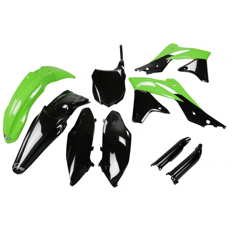 UFO Komplet Plastików Kawasaki KXF 250 '13 Zielony/Czarny