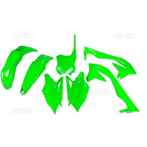 UFO KOMPLET PLASTIKÓW KAWASAKI KXF 450 '16-'17 ZIELONY FLUO