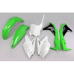 Komplet plastików Kawasaki KXF 250 '18-'20 kolor OEM '19 (biały/zielony)