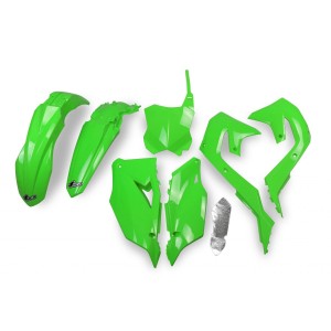 UFO KOMPLET PLASTIKÓW KAWASAKI KXF 250 '21-24, KXF 450 '19-23 ZIELONY OEM '20