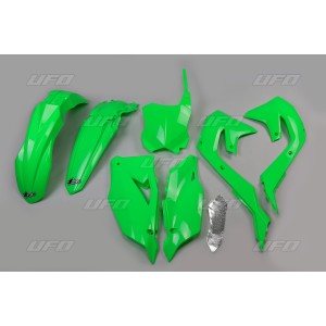 UFO KOMPLET PLASTIKÓW KAWASAKI KXF 250 oraz KXF 450 - Zielony Fluo