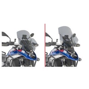 Szyba motocyklowa KAPPA BMW R 1300 GS '24-'25 54,5 x 49 cm przyciemniana
