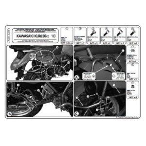 Kappa Stelaż Kufru Centralnego Kawasaki KLR 650 (07-15) - Wycofany z Oferty