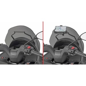 KAPPA 2025/07 Poprzeczka do zamontowania toreb i mocowań GPS/smartphone Piaggio MP3 310