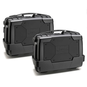 Kappa Kufry Boczne 33L Monokey KGR33N Garda Black Line Lite (Para = 2szt) + Dodatkowy Zamek