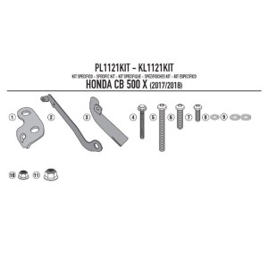 Adapter do zamontowania stelaża bocznego KL1121, KLX1121 Honda CB 500X