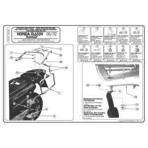Stelaż kufrów bocznych KAPPA do Hondy XL 650V Transalp + kufr K\'Venture Alu Ora