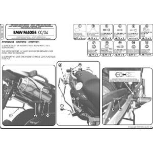 Stelaż kufrów bocznych KAPPA do BMW F 650GS (00-07)
