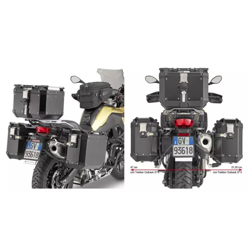 Kappa Stelaż Kufrów Bocznych Monokey Cam Side BMW F 750 GS (18-23), F 800 GS (24-25), F 850 GS (18-23), F 850 GS Adventure (19)