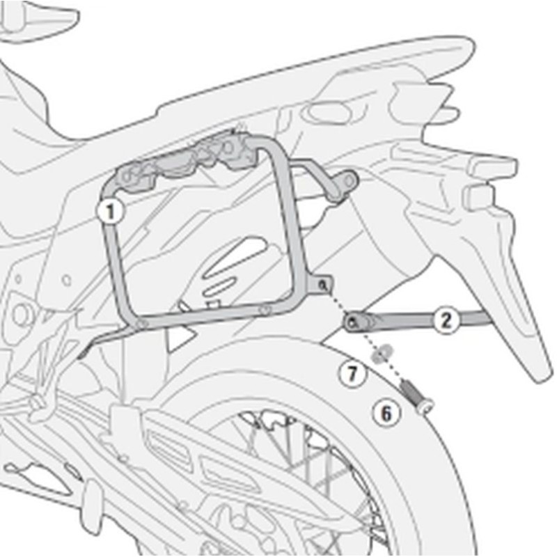Stelaż kufrów bocznych Kappa do Honda XL 750 Transalp '23-'25