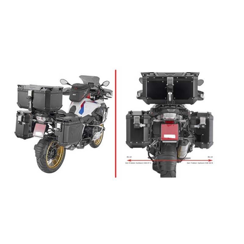KAPPA 2025/05 STELAŻ KUFRÓW BOCZNYCH MONOKEY CAM SIDE BMW R 1200 GS / ADV '13-'18, R 1250 GS / ADV '19-'24 - POD KUFRY KVG K