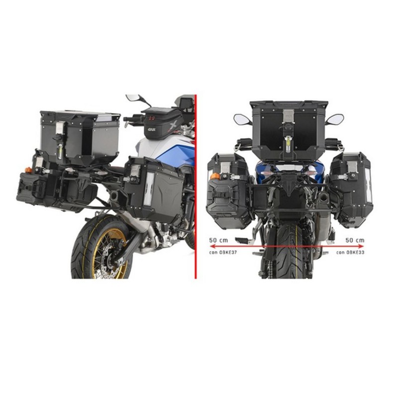 KAPPA 2025/05 STELAŻ KUFRÓW BOCZNYCH MONOKEY CAM SIDE BMW F 900 GS '24-, - POD KUFRY KVG K'VOYAGER ALU - PRAWY KVGS33 WCIĘTY