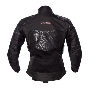 Roleff Wielka Promocja Kurtka Damska Tekstylna Krótka z Membraną (3w1) Model Messina (RO1503) Kolor Czarny Rozmiar XL