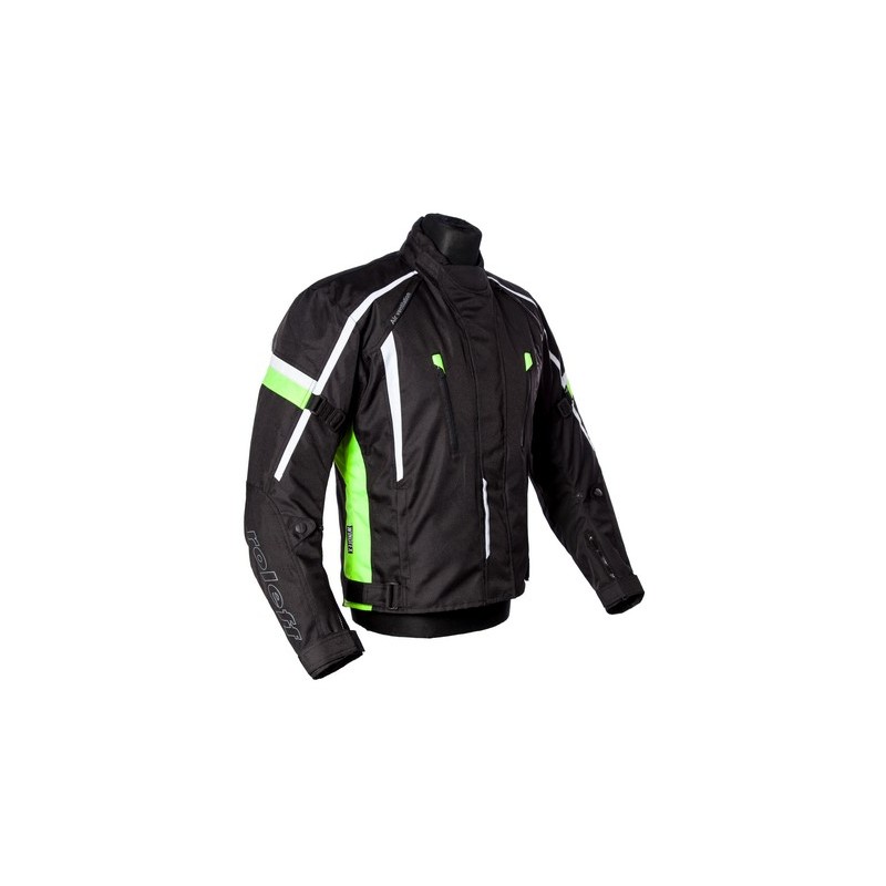 ROLEFF WIELKA PROMOCJA KURTKA TEKSTYLNA KRÓTKA Z MEMBRANĄ MODEL ANCONA KOLOR CZARNY/FLUO ROZMIAR S