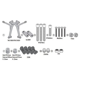 KAPPA 2025/07 GMOLE OSŁONY SILNIKA HONDA CL 500 '23-'25 KOLOR CZARNY