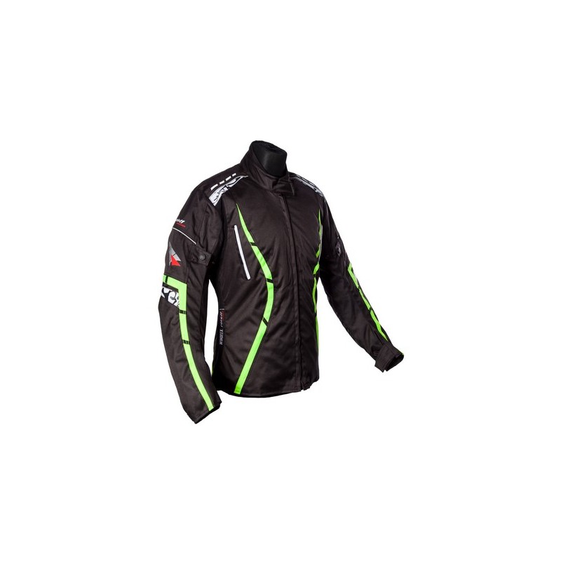 ROLEFF WIELKA PROMOCJA KURTKA DAMSKA TEKSTYLNA Z MEMBRANĄ MODEL ZELINA KOLOR CZARNY/FLUO ROZMIAR XS