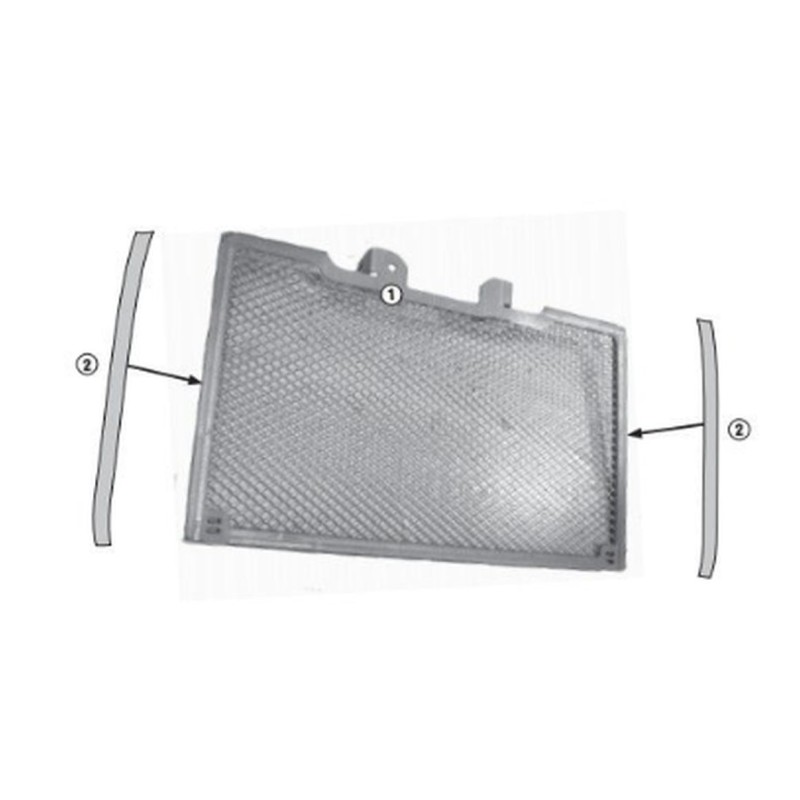 Osłona chłodnicy Honda NC 750 S/X (16-25) czarna - Kappa