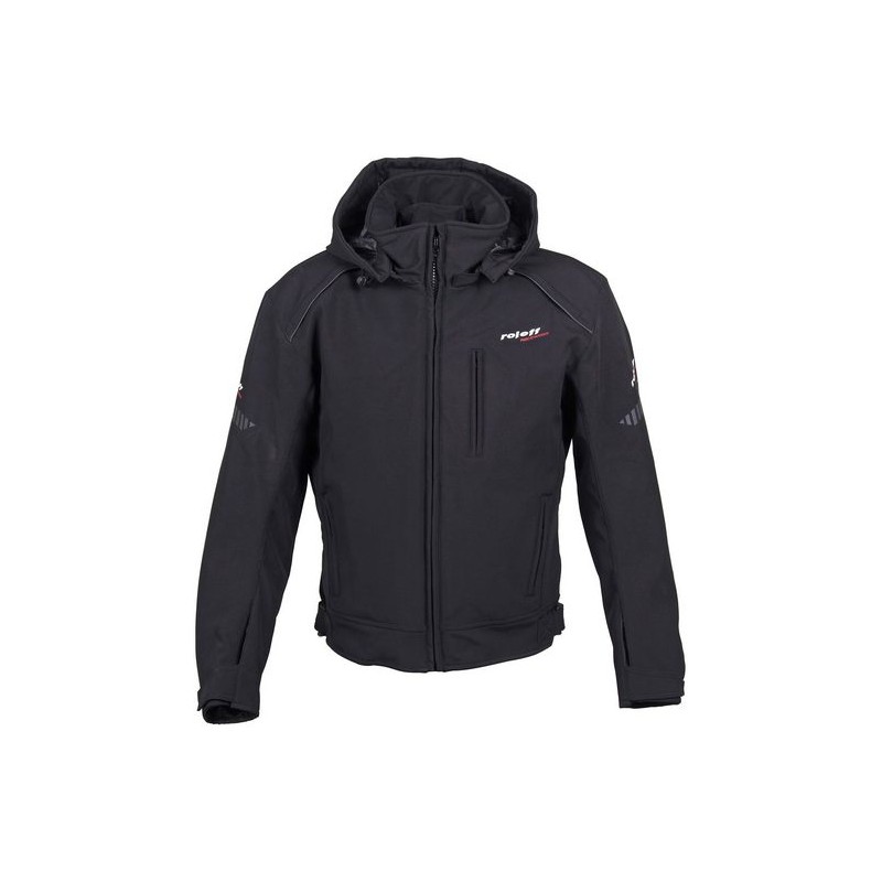 ROLEFF PROMOCJA KURTKA TEKSTYLNA SOFTSHELL KRÓTKA MODEL RO1513 (3W1) KOLOR CZARNY ROZMIAR XXL