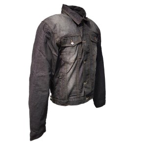 ROLEFF WIELKA PROMOCJA KURTKA KRÓTKA JEANS ARAMID MODEL RO1514 KOLOR CZARNY ROZMIAR S