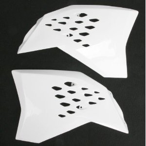 Osłona chłodnicy KTM SX-SXF-EXC '09-'10 biała - KT03095041