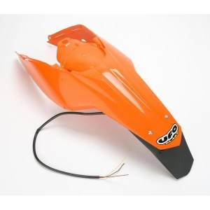 UFO Błotnik tył KTM SX/SXF '11-'13 z lampą kolor pomarańczowy (enduro z lampką LED)